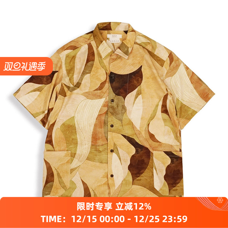 norbit透气夏威夷短袖衬衫