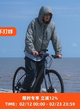 WHEELS and WIND 男女款新雪丽3M高科技保暖绒薄棉服外套