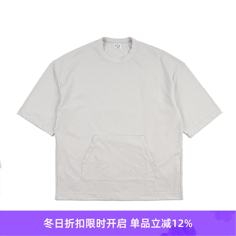 orslow插袋廓形七分袖T恤