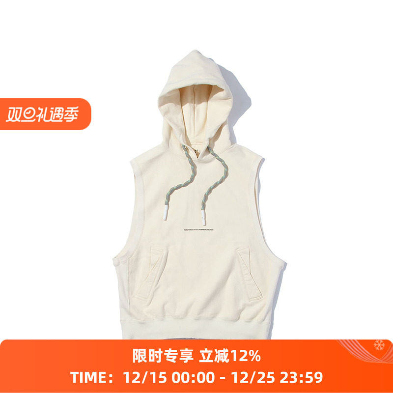 F/CE再生棉廓形连帽马甲