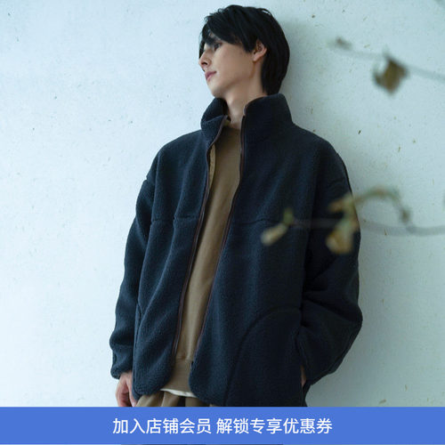 PRIMEE廓形双面穿羊羔绒外套