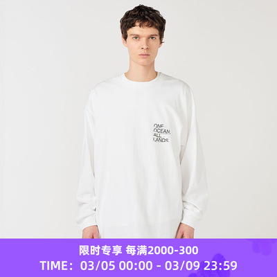 nanamica OOAL Graphic L/S Tee 男女款有机棉宽松圆领长袖T恤
