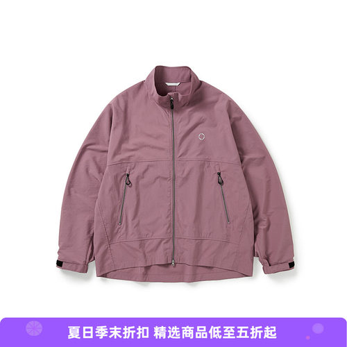 WHEELS and WIND 防晒防泼水轻量再生环保面料运动夹克 立领外套