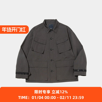 meanswhile Chambray Fatigue Blouson 机能性面料军事风夹克外套