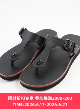 Alternative Country Leather Sandel 美式复古 V底 牛皮夹脚拖鞋