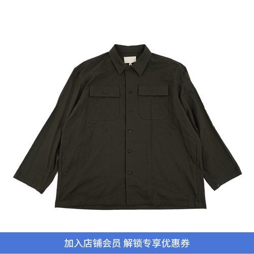 YOKO SAKAMOTO UTILITY SHIRT 军事风宽松工装长袖衬衫