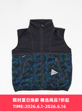 and wander printed wind vest 艺术家合作系列超轻量机能性马甲