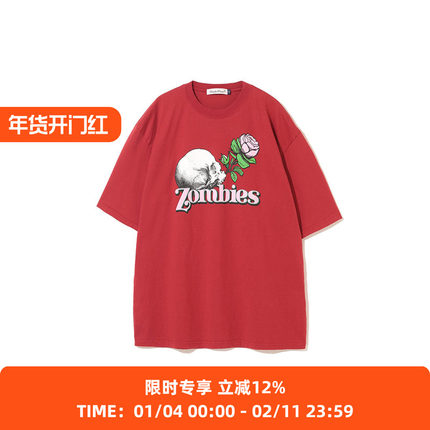 UNDERCOVER TEE Zombies Rose 圆领短袖印花T恤