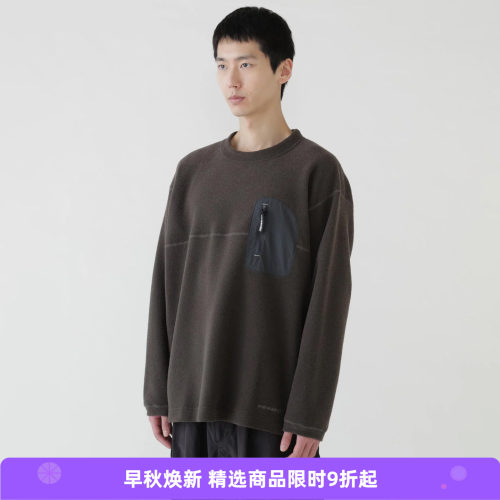 and wander PE warm pile crew neck 男女轻量性保暖抓绒毛衣