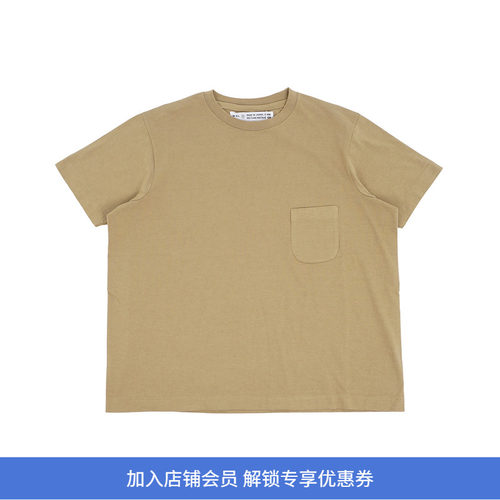 YAECA Compact Fit Densely Knit 女装轻量高支天竺棉圆领短袖T恤