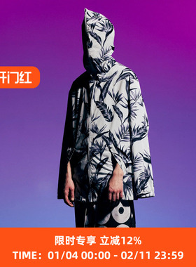 Fumito Ganryu 2 way sailing jacket 印花连帽防水风衣夹克外套