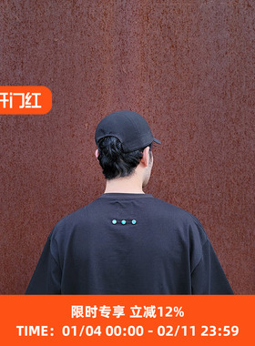 endlessness 口袋圆领短袖T恤 宽松版型 纯色男女TEE