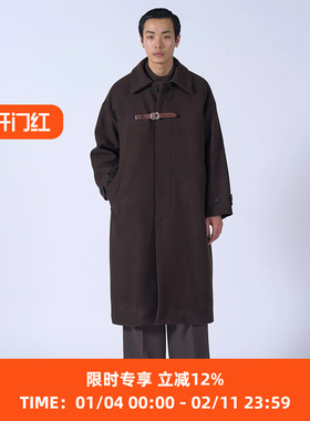 YOKE Melton Big Balmaccan Coat 宽松廓形羊毛大衣