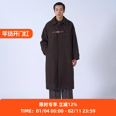 YOKE Melton Big Balmaccan Coat 宽松廓形羊毛大衣