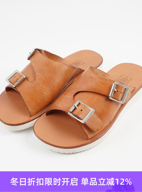 Alternative Country Leather Sandel 美式复古 V底 牛皮拖鞋