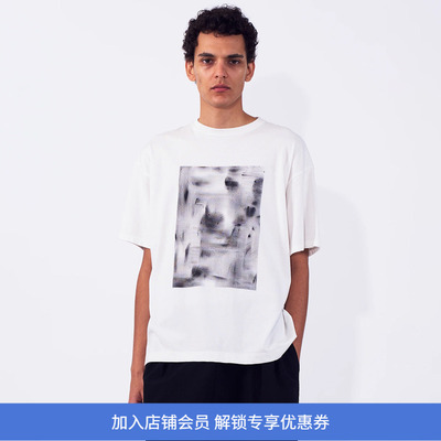 YOKE Abstract Hand Painted T-shirt 手工制艺术家拼贴印度棉T恤