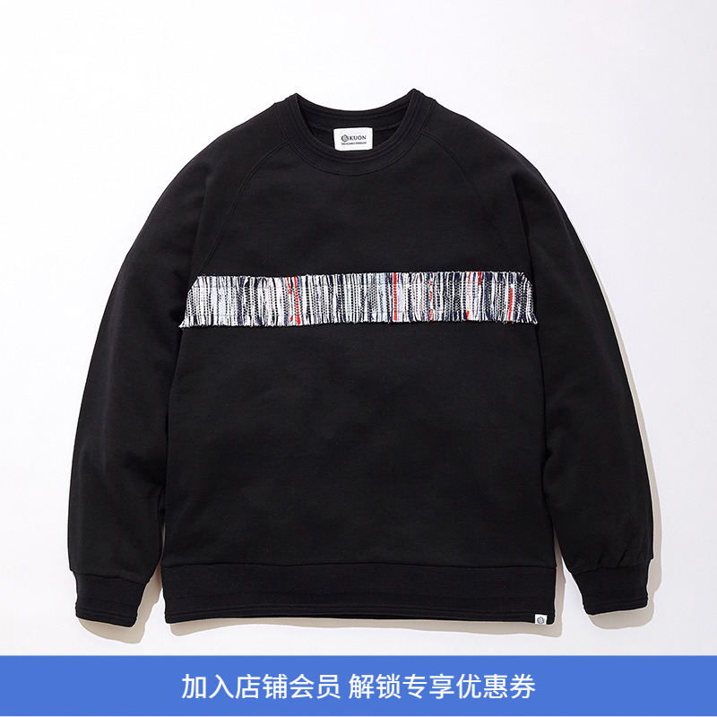 KUON手工制裂织KUON拼接卫衣