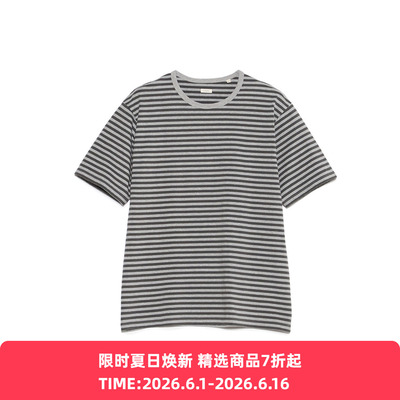 nanamica Stripe Jersey 男女中性款Coolmax透气干爽条纹短袖T恤