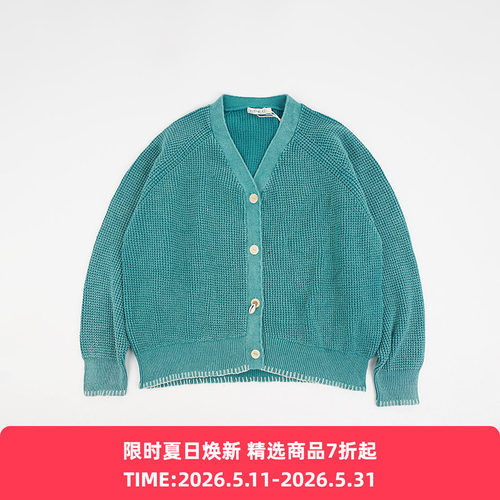 INSULAiRE 岛民 Cocoon Cardigan 天然染色针织开衫 V领毛衣