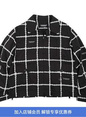 UNDERCOVER BLOUSON 锁链翻领夹克拉链外套