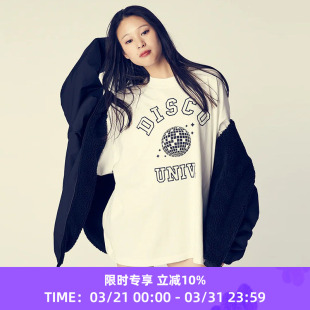 UNIV. SHIRT T恤 DISCO 音乐系列廓形短袖 迪斯科大学 ness