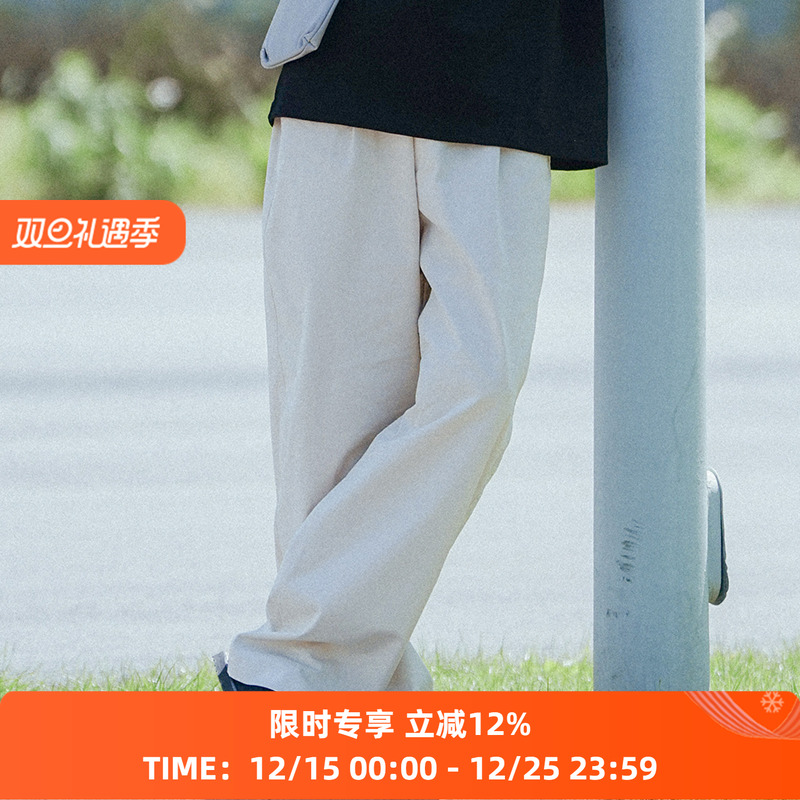 PRIMEE直筒休闲纯色长裤