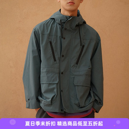 PRIMEE连帽冲锋衣夹克外套