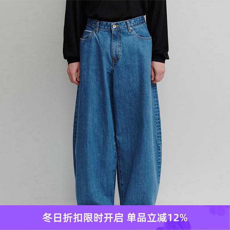 DIGAWEL Wide straight jeans 12oz宽松直筒水洗牛仔裤