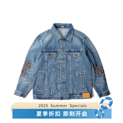 KHOKI Embroidered design denim jacket 手工刺绣牛仔夹克外套