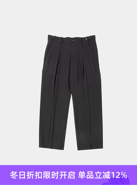 meanswhile Adjustable Basic Slacks 抗皱易打理速干亚麻长裤