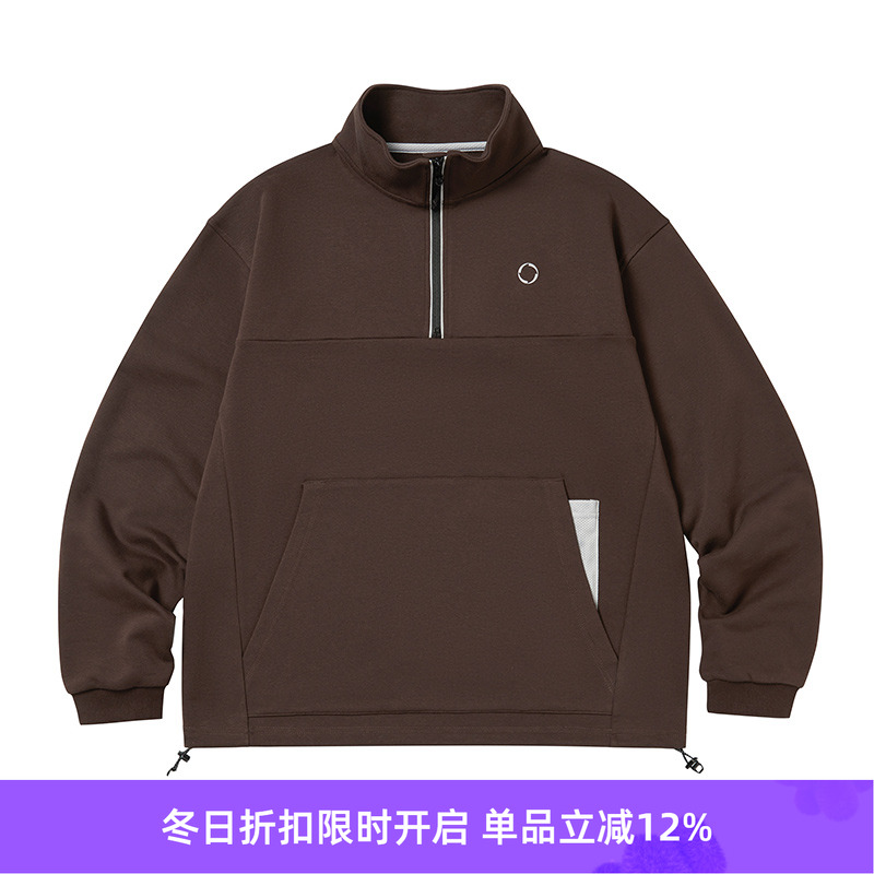 WHEELSandWIND半高领运动卫衣