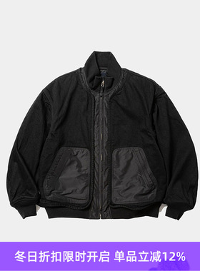 meanswhile Memory Twill×Dnim G-8 牛仔拼接军事风立领夹克外套