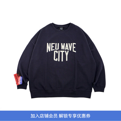 is-ness NEU WAVE SWEAT SHIRTS 音乐系列复古新浪潮圆领套头卫衣