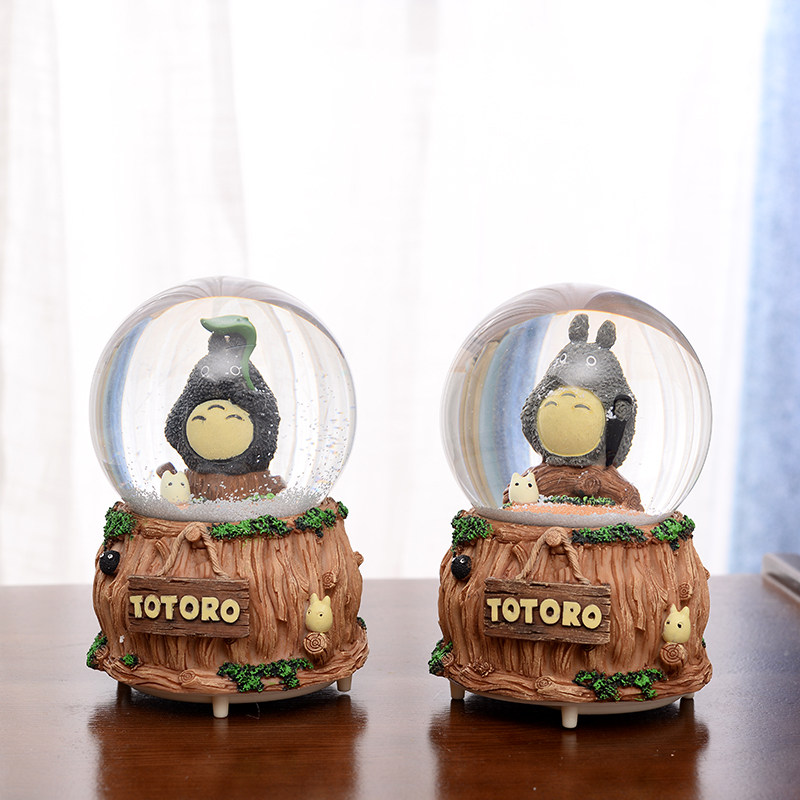 CRYSTAL BALL MUSIC BOX MUSIC BOX SNOWFLAKES GLOWING SKY CITY BIRTHDAY GIFT GIRLS KIDS GIRLS