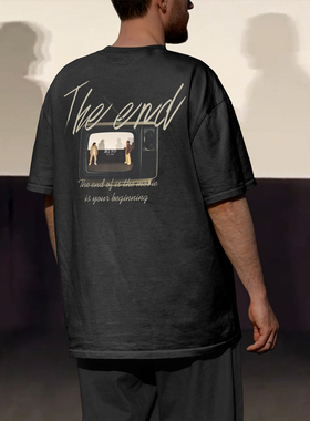 seal原创 剧终系列 成龙 龙叔曾经的自己 320g重磅纯棉宽松T恤