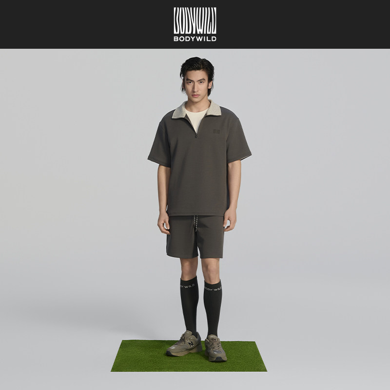 【夏季新品】BODY WILD N穿系列_男士休闲五分短裤ZBN82DL2A,男装,短裤,淘宝优惠券,粉丝福利购,淘宝优惠卷