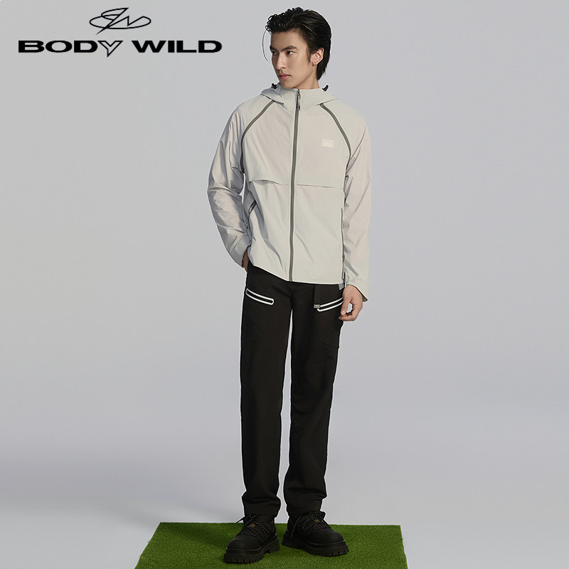 【春季新品】BODY WILD 轻松防晒系列_可拆卸长袖外套男ZBN81CC3A