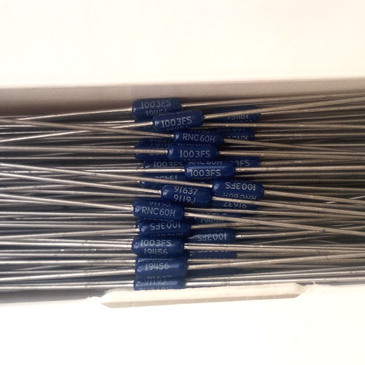 100KÉîÀ¶É« DALE RNC60H 1/4W 0.25W 1% 50ppm½ðÊôĤµç×è 1003F