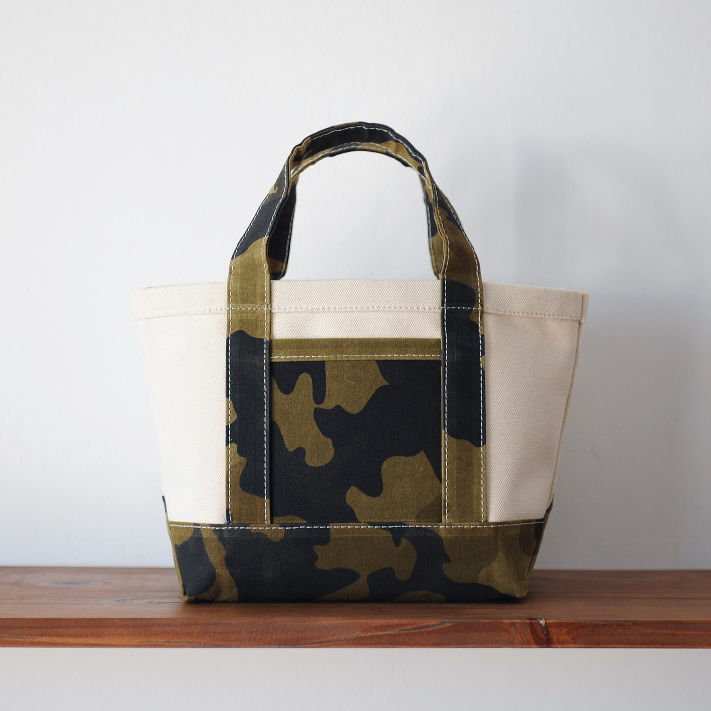 Fayestudio美式复古迷彩蜂蜡硬挺帆布托特包 llbean.重磅帆布包