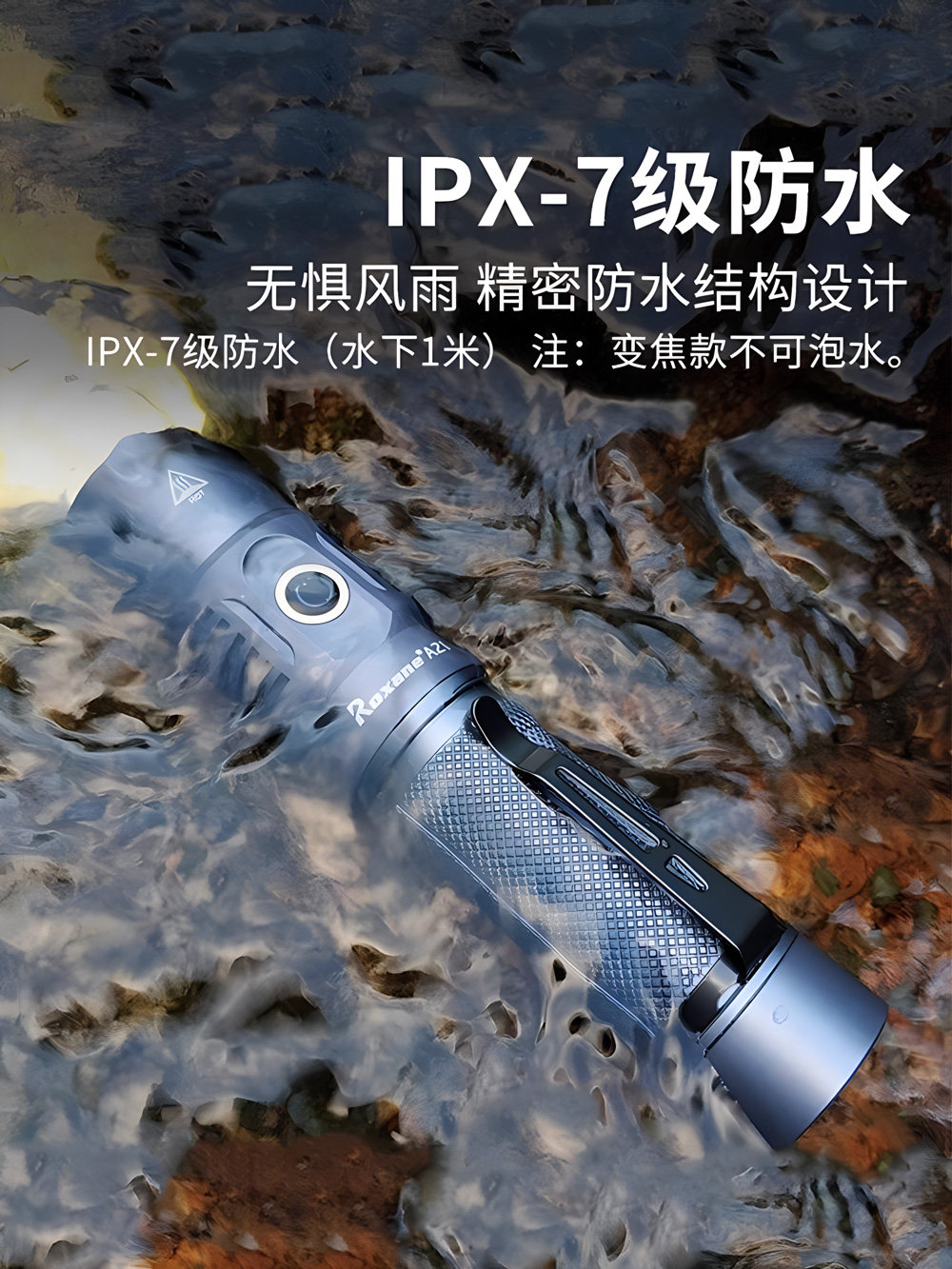 视睿强光手电筒变焦超亮