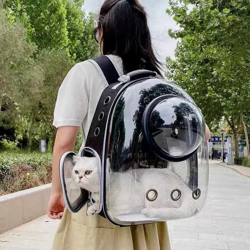 升级透明猫包外出双肩宠物包舒适