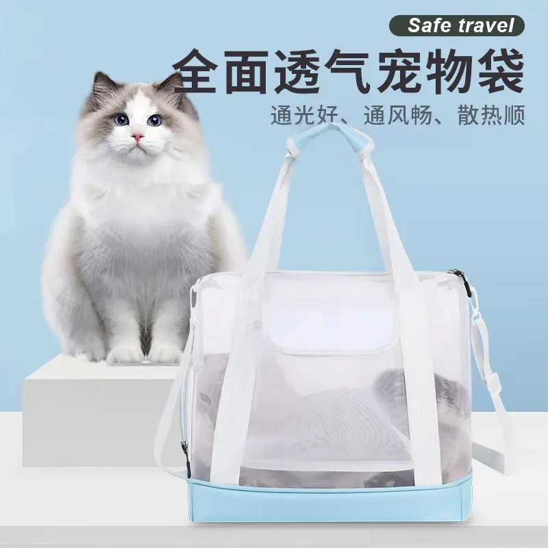 透气猫包透明太空罩斜挎宠物包