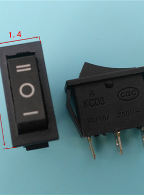 KCD3-101N KCD2 黑色船型开关 翘板开关