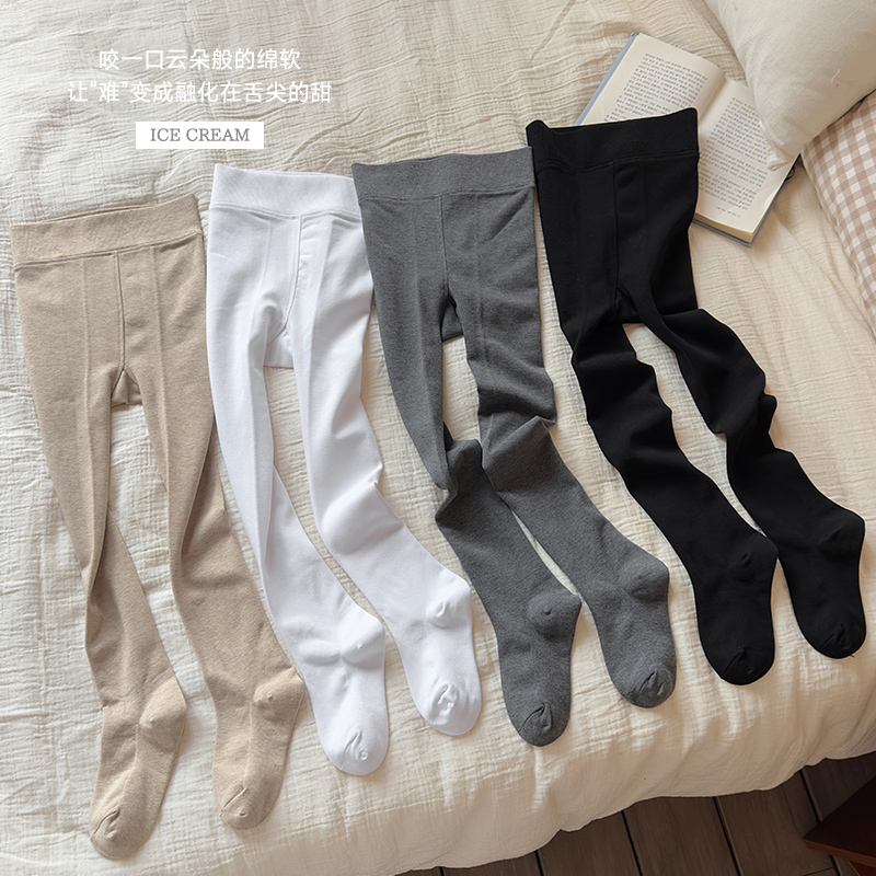 儿童舞蹈袜无骨缝合加绒连裤袜