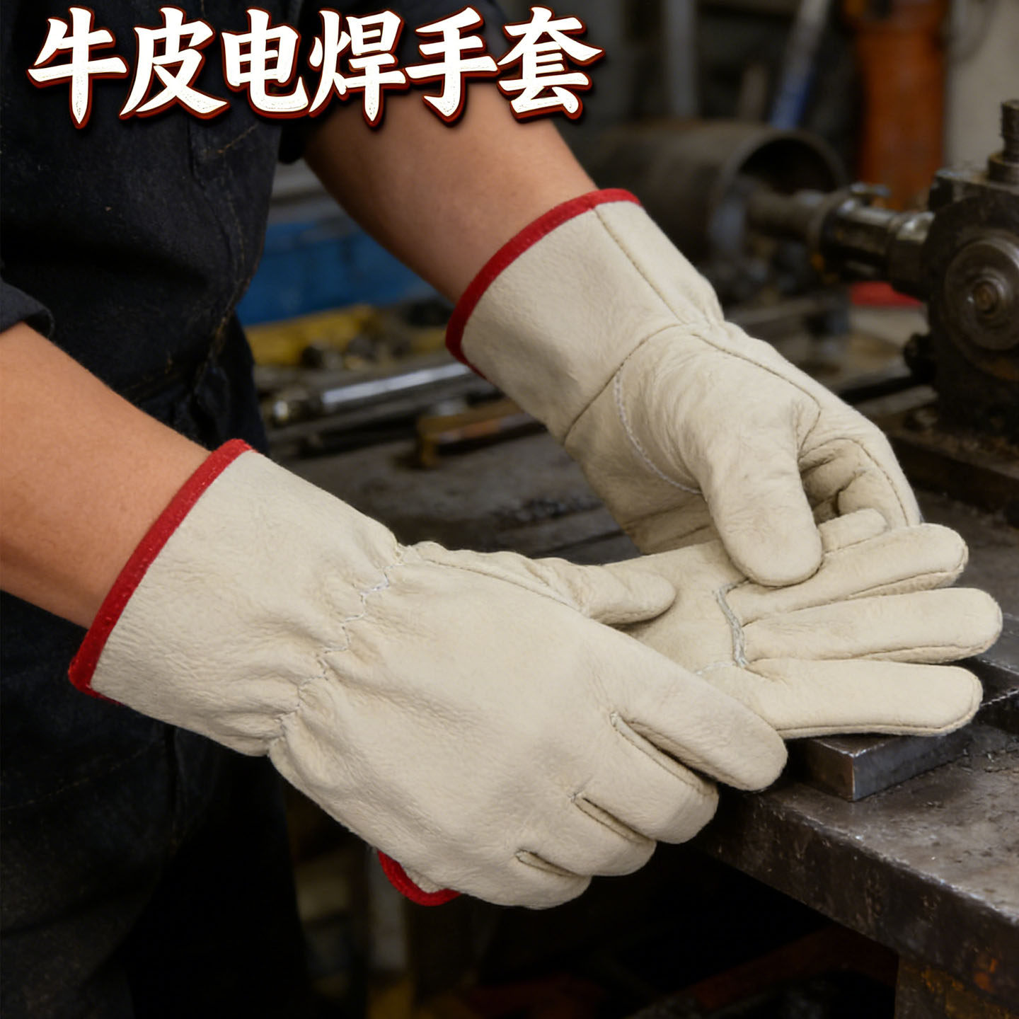 牛皮头层电焊手套司机手套焊工焊接耐用耐高温搬运隔热手套