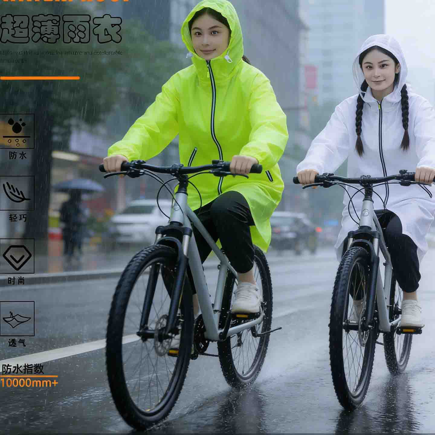 超薄超轻雨衣男女防暴雨户外轻量化钓鱼外卖骑行用分体式雨衣套装