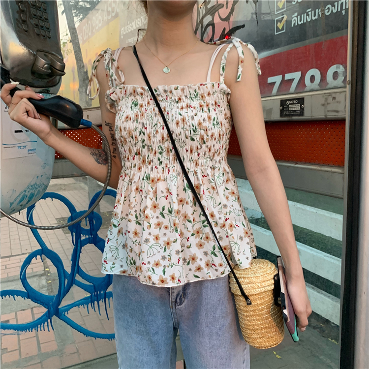 Real price real shot ~ new fashion small fresh floral sling