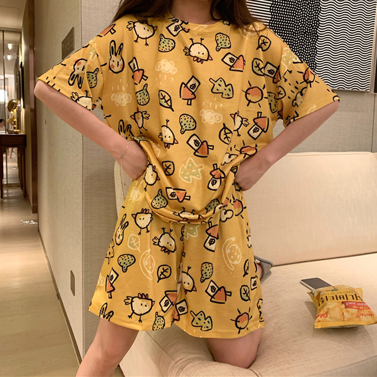 Real price real shooting - summer new lovely age reducing sweet thin home pajamas set