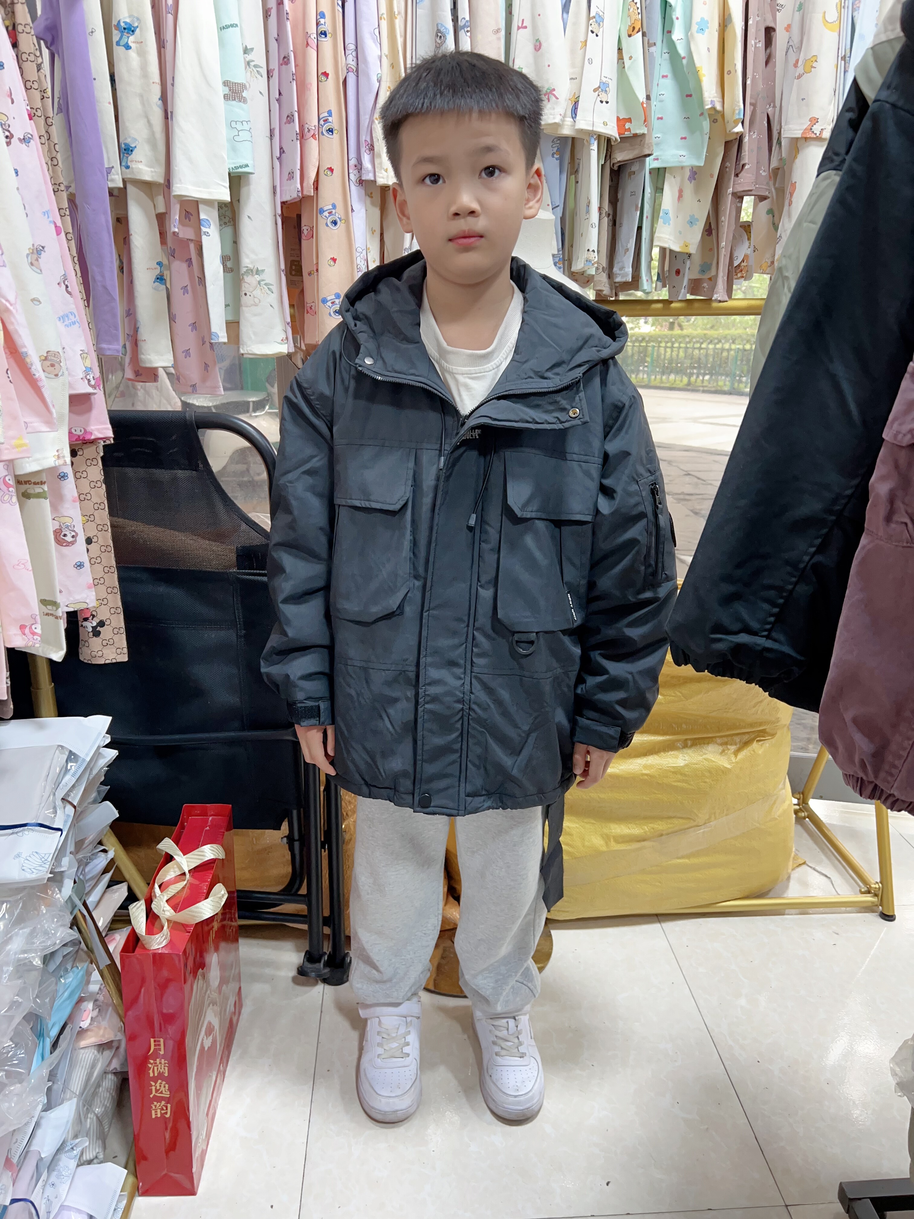 2025壮壮虎两只小猪男女童休闲工装二棉外套潮120码