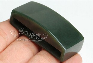 双层正品和田玉青玉无事护身招财保平安皮带扣腰带扣男女腰佩挂件